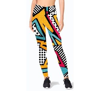 Graphic Yoga Stretch Sport Workout Soft Pants